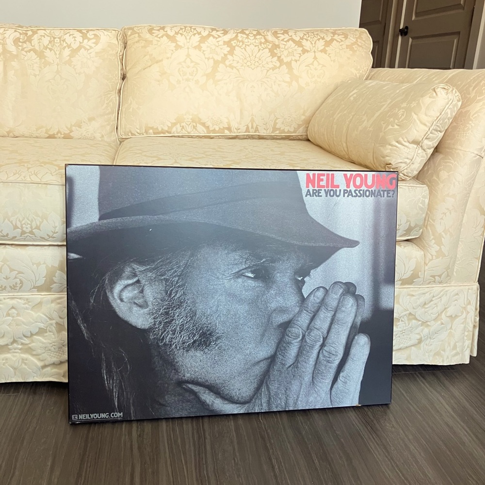 It’s giving Y2K Folk Grunge? 2002 NEIL YOUNG POSTER on thick heavy board.